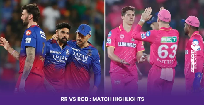 RR vs RCB Highlights