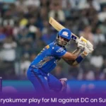 Will Suryakumar play for MI against DC on Sunday?  