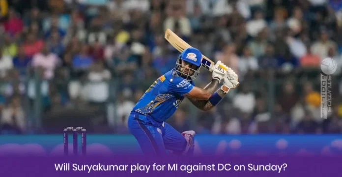 Will Suryakumar play for MI against DC