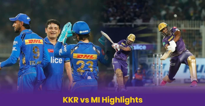 KKR vs MI Match Highlights