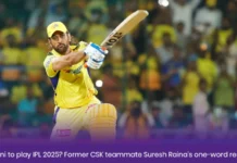 MS Dhoni to play IPL 2025? Former CSK teammate Suresh Raina’s one-word response MS Dhoni to play IPL 2025