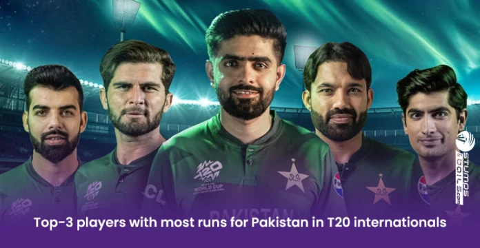 Players with most runs for Pakistan in T20 internationals