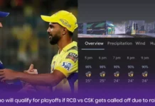 Who will qualify for playoffs if RCB vs CSK gets called off due to rain? RCB vs CSK Scenarios if it rains