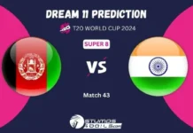 AFG vs IND Dream11 Prediction: Afghanistan vs India Match Preview Playing XI, Pitch Report, Injury Update, T20 World Cup 2024 Match 43 Group-1 Super 8 AFG vs IND Dream11 Prediction