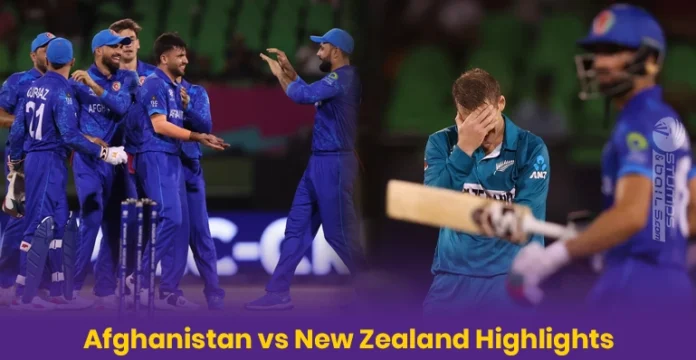 Afghanistan vs New Zealand Match Highlights