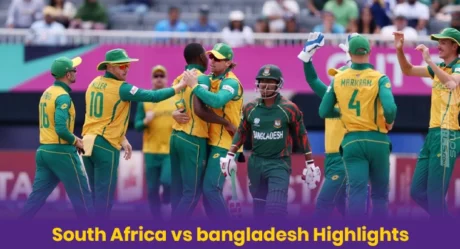 South Africa Highlights: South Africa gives a tough call to Bangladesh despite low total
