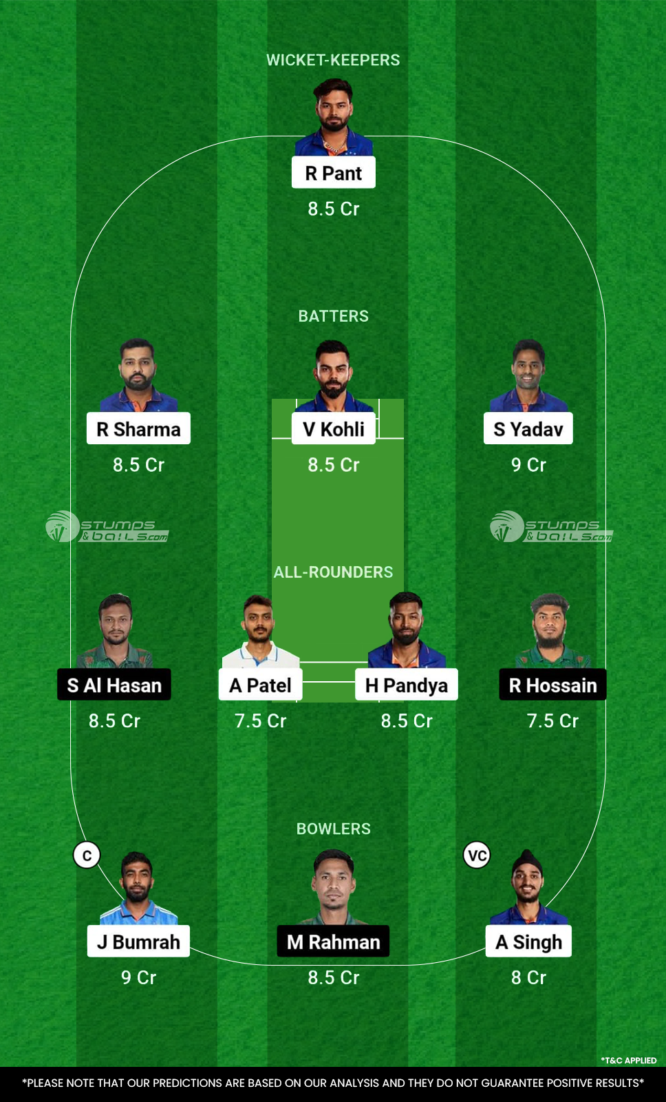 IND vs BAN Dream11 Prediction