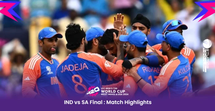 IND vs SA Final Match highlights