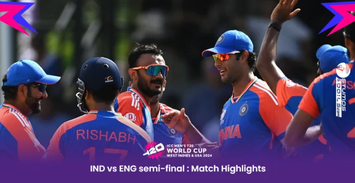 India vs England Semi-Final Highlights