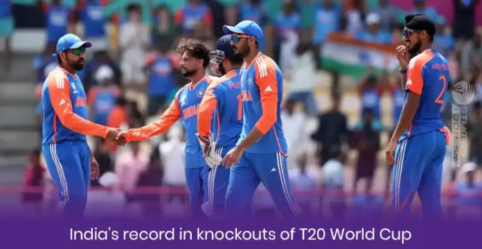 India record in knockouts of T20 World Cup