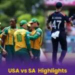 Andries Gous Fighting Knock in Vain as South Africa Beat United States by 18 Runs