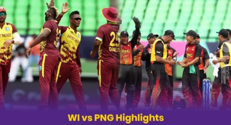 Roston Chase Take West Indies Over in a Thriller against Papua New Guinea