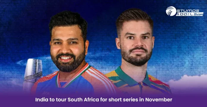 India tour of South Africa November 2024