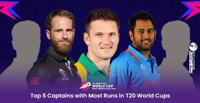 Top 5 Captains with Most Runs in T20 World Cups