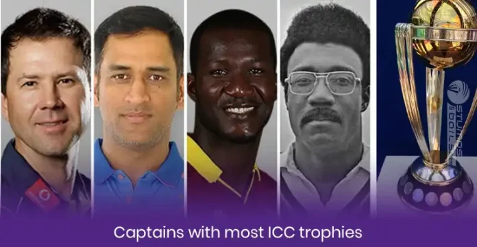 Captains with most ICC Trophies
