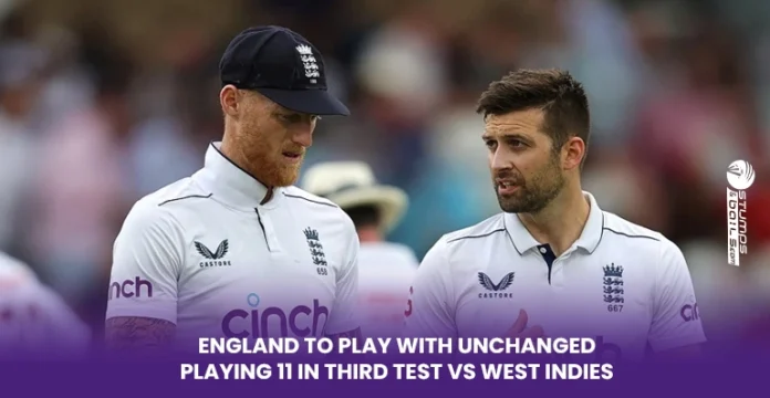 England playing 11 for third test vs West Indies