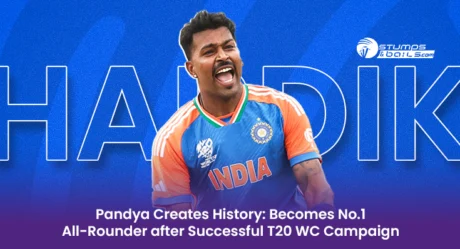 Pandya Creates History: Becomes No.1 All-Rounder after Successful T20 WC Campaign