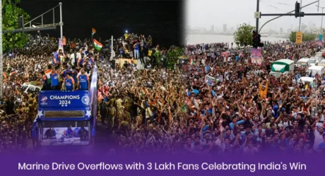 Marine Drive Overflows with 3 Lakh Fans Celebrating India’s Win