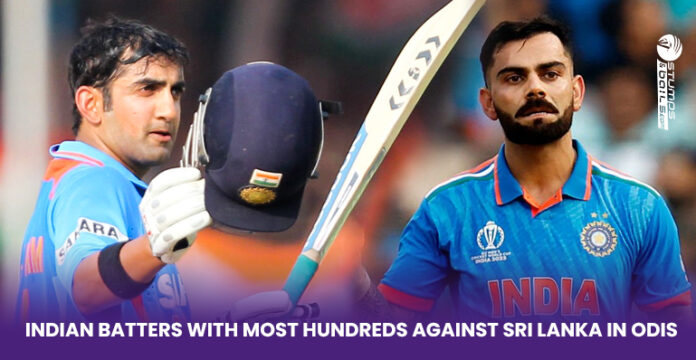 Indian batters with most hundreds vs Sri Lanka in ODIs 