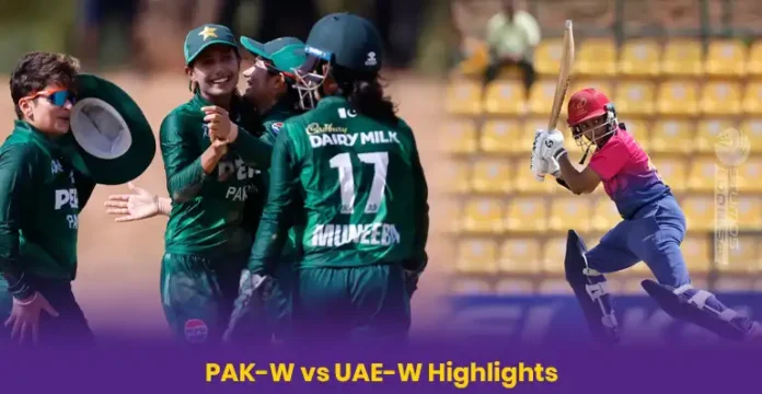 PAK-W vs UAE-W Highlights