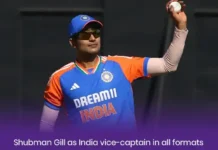 Shubman Gill as India vice-captain in all formats Shubman Gill as India Vice-Captain in all Formats