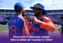 Virat Kohli or Ravindra Jadeja: who is better all-rounder in T20Is? Virat Kohli or Ravindra Jadeja