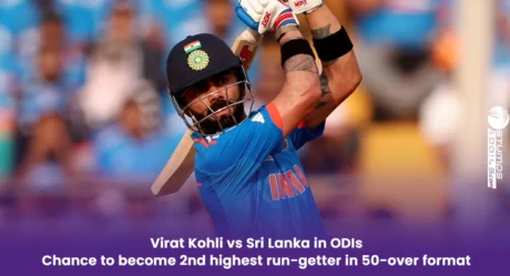 Virat Kohli vs Sri Lanka in ODIs – Chance to become 2nd highest run-getter in 50-over format