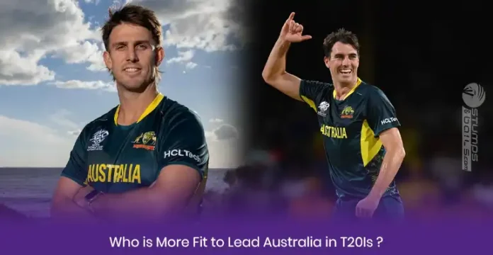 Who is the Better T20I Captain Cummins or Marsh