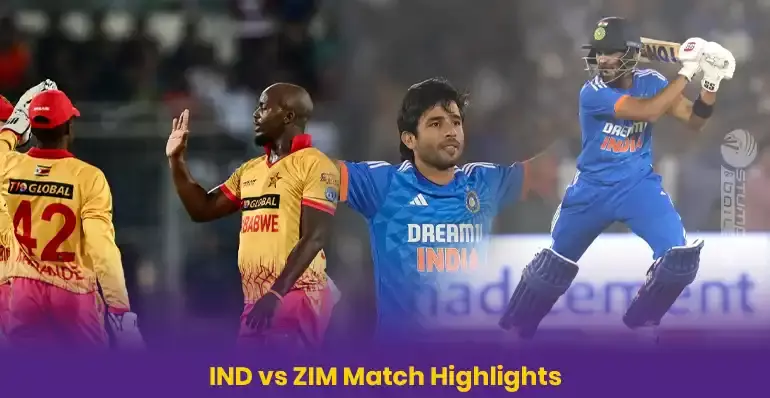 IND vs ZIM Highlights