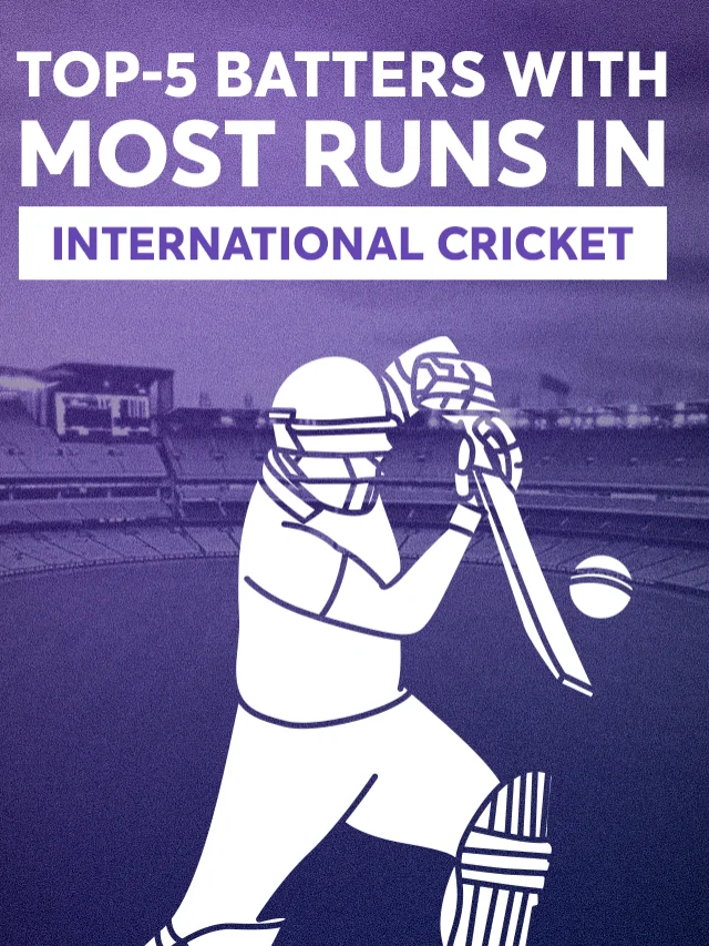 Top-5 Batters with Most Runs in International Cricket