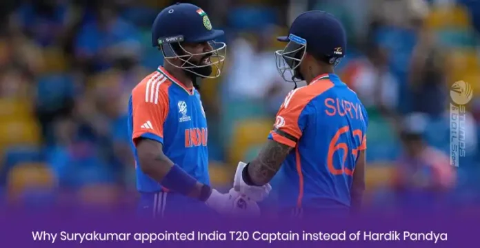 Why Suryakumar appointed India T20 Captain instead of Hardik Pandya