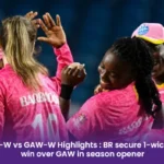 BR-W vs GAW-W Highlights: Barbados Royals secure 1-wicket win over Amazon Warriors in season opener 