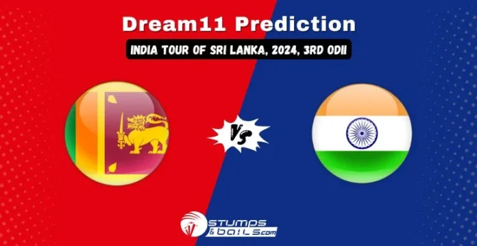 IND vs SL 3rd ODI Dream11 Prediction