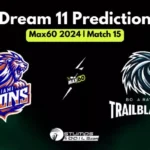 MLS vs BRT 15th Match Dream11 Prediction: How Pitch will perform? Check the best fantasy picks and fantasy team for Miami Lions vs Boca Raton Trailblazers