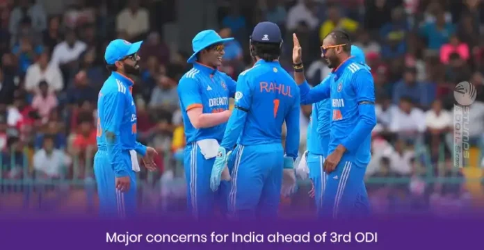 Major concerns for India ahead of 3rd ODI