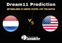 NED vs USA Dream11 Prediction: Netherlands vs United States Match Preview Playing XI, Pitch Report, Injury Update, Netherlands T20I Tri-Series 2024 – 6th T20I Match NED vs USA Dream11 Prediction
