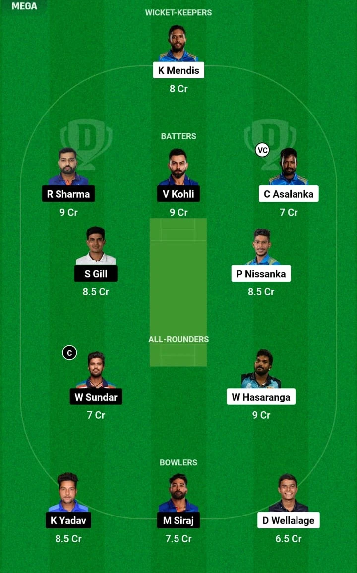 SL vs IND Dream11 Prediction 2nd ODI