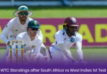 WTC Standings after South Africa vs West Indies 1st Test WTC Standings after SA vs WI 1st Test