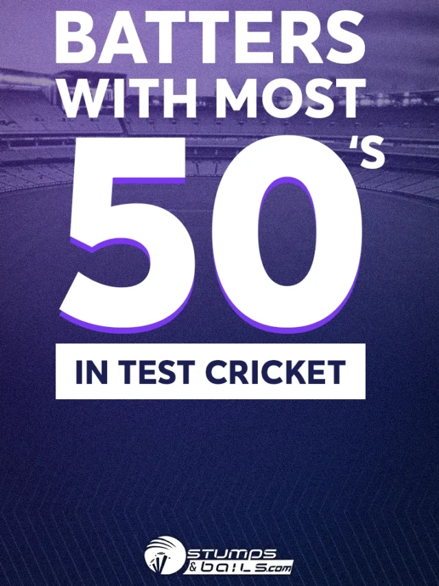 Top 5 Batters with Most Fifties in Test Cricket