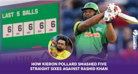 How Kieron Pollard smashed five straight sixes against Rashid Khan  