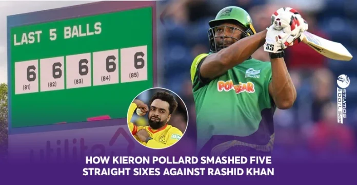 How Kieron Pollard smashed five straight sixes against Rashid Khan  