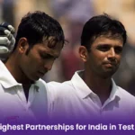 Top 3 Highest Partnerships for India in Test Cricket