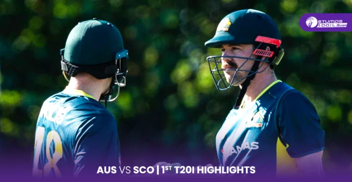 Australia performance in 1st T20I vs Scotland