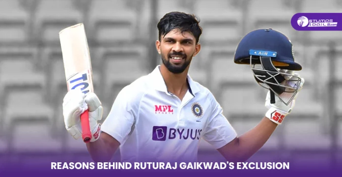 Reasons behind Ruturaj Gaikwad exclusion from India squad