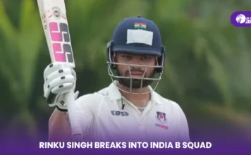 IPL Star Rinku Singh Breaks Into India B Squad for Duleep Trophy Tournament Rinku Singh included in India B