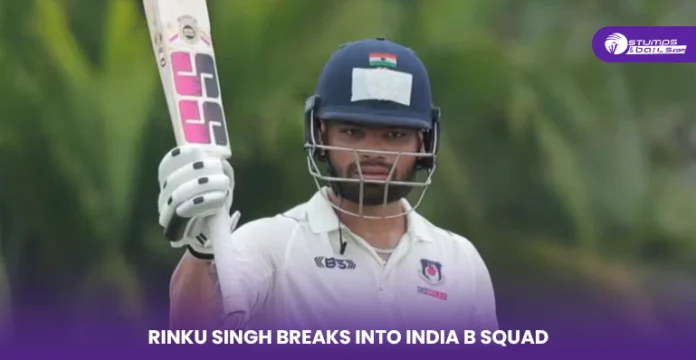 Rinku Singh included in India B