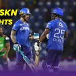 SLK vs SKN Highlights: Saint Lucia Kings ascend to third place following blistering knocks from Johnson Charles and Faf du Plessis  