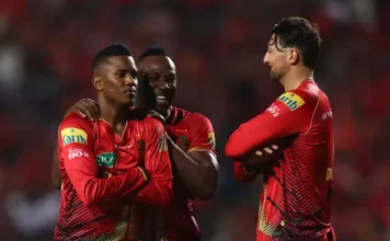Hosein & Jordan’s Three Wicket Haul Guide Trinbago Knight Riders to 30 Runs Victory TKR vs BR 28th Match Highlights