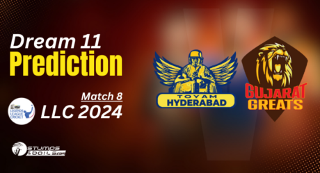 TOH vs GJG Dream11 Prediction: Legends League Cricket 2024 – 8th Match