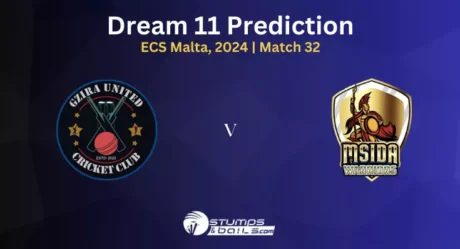 GU vs MSW Dream11 Prediction, Pitch Report, Playing 11, and Fantasy Cricket Tips for ECS Malta, 2024 – Match 32